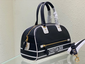 Dior M6202 Medium Dior Vibe Zip Bowling Bag Black Smooth Calfskin - Default Title - View 3
