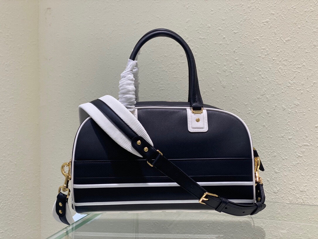 Dior M6202 Medium Dior Vibe Zip Bowling Bag Black Smooth Calfskin - Default Title - View 5