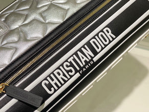 Dior M6202 Medium Dior Vibe Zip Bowling Bag Black and Silver Smooth Calfskin - Default Title - View 7