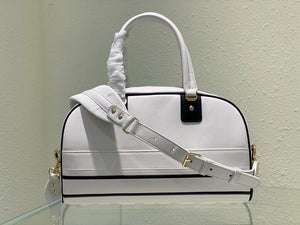Dior M6202 Medium Dior Vibe Zip Bowling Bag White Smooth Calfskin - Default Title - View 5