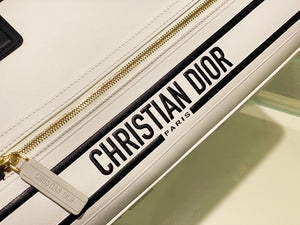 Dior M6202 Medium Dior Vibe Zip Bowling Bag White Smooth Calfskin - Default Title - View 6