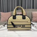Dior M6202 Medium Vibe Zip Bowling Bag Apricot - Default Title - View 1
