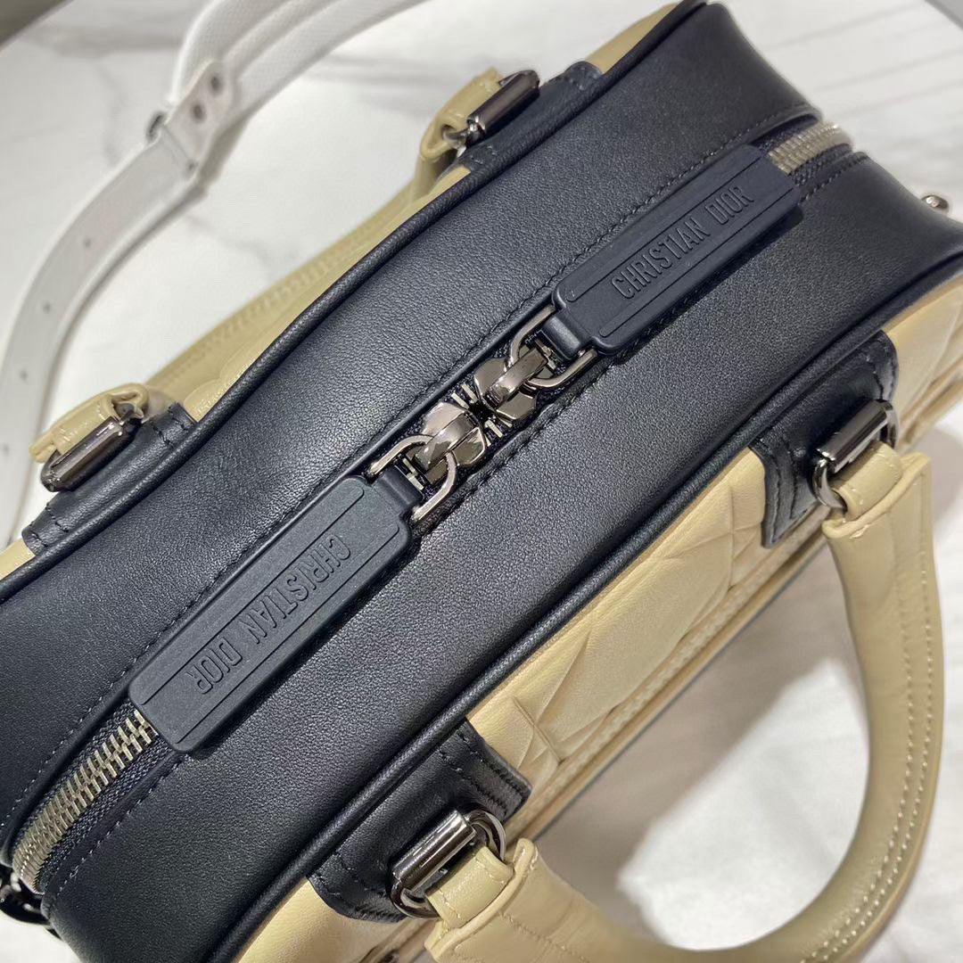 Dior M6202 Medium Vibe Zip Bowling Bag Apricot - Default Title - View 7
