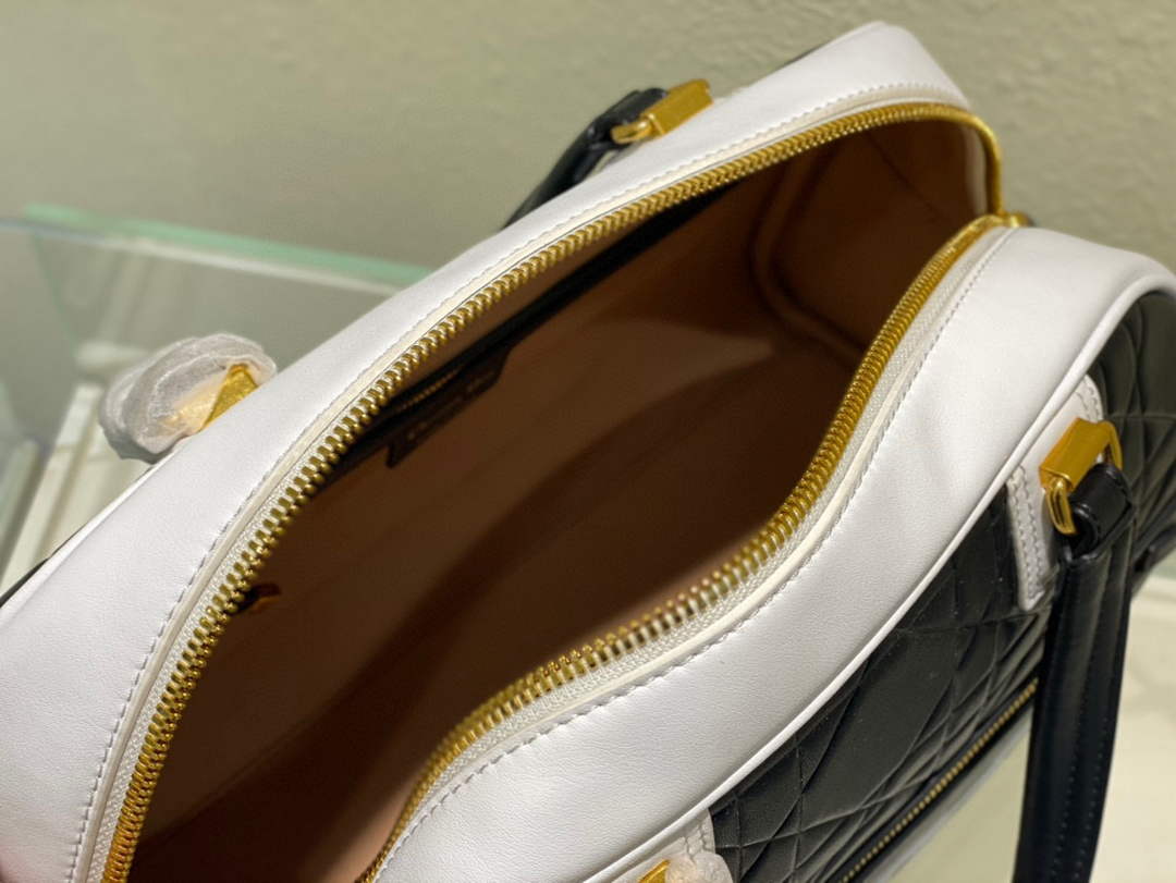 Dior M6202 Medium Vibe Zip Bowling Bag Black - Default Title - View 8
