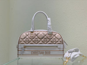 Dior M6202 Medium Vibe Zip Bowling Bag Gold - Default Title - View 1