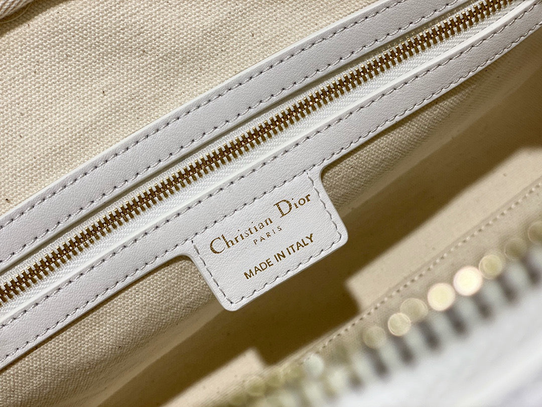 Dior M6202 Medium Vibe Zip Bowling Bag Gold - Default Title - View 9