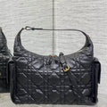 Dior M6322 Large D-Dream Bag Black Macrocannage Lambskin