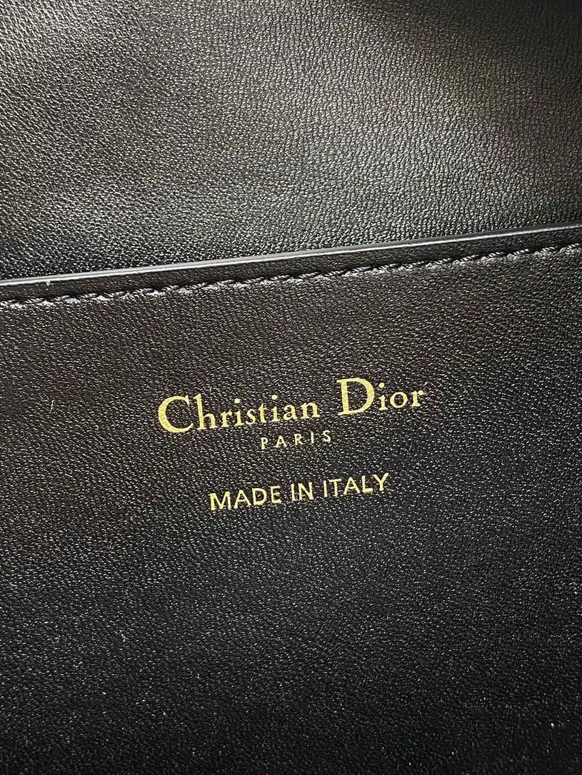 Dior M6322 Large D-Dream Bag Black Macrocannage Lambskin