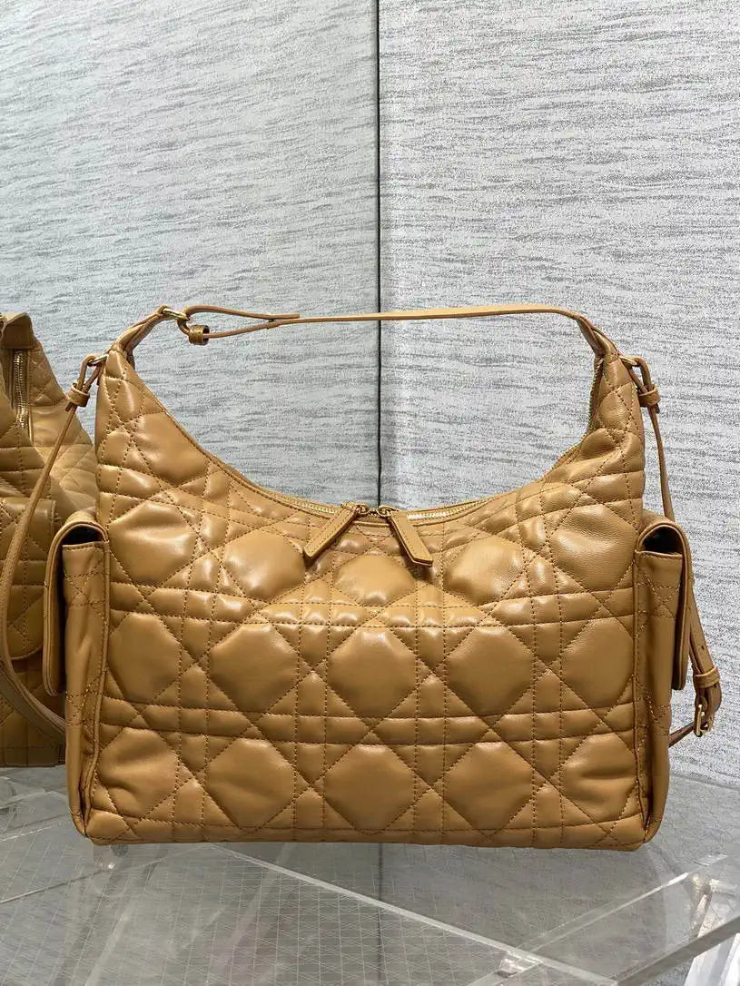 Dior M6322 Large D-Dream Bag Caramel Macrocannage Lambskin