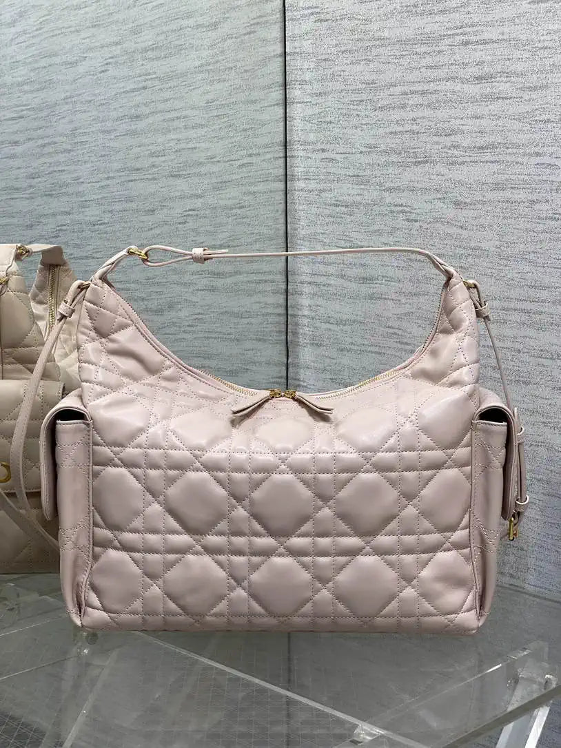 Dior M6322 Large D-Dream Bag Pink Macrocannage Lambskin