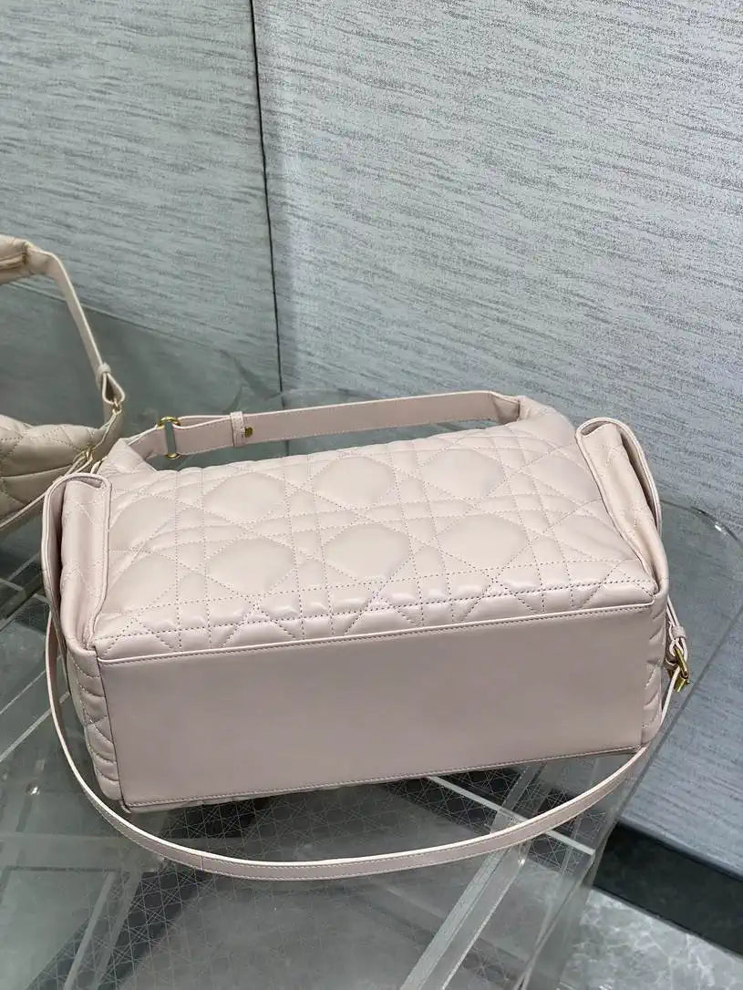 Dior M6322 Large D-Dream Bag Pink Macrocannage Lambskin