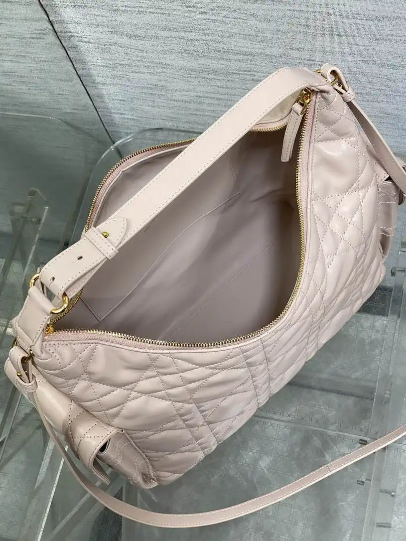 Dior M6322 Large D-Dream Bag Pink Macrocannage Lambskin