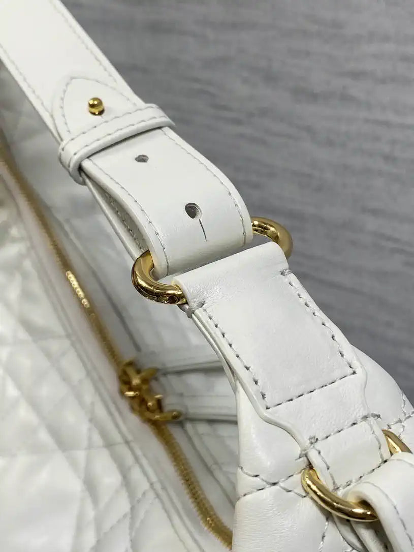 Dior M6322 Large D-Dream Bag White Macrocannage Lambskin