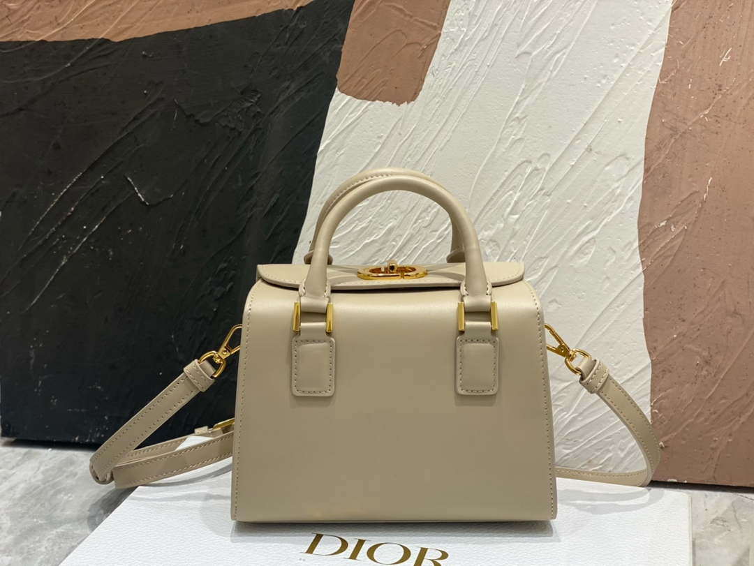 Dior M8671UBEQ_M900 Small Boston bag Beige box Calfskin - Default Title - View 1