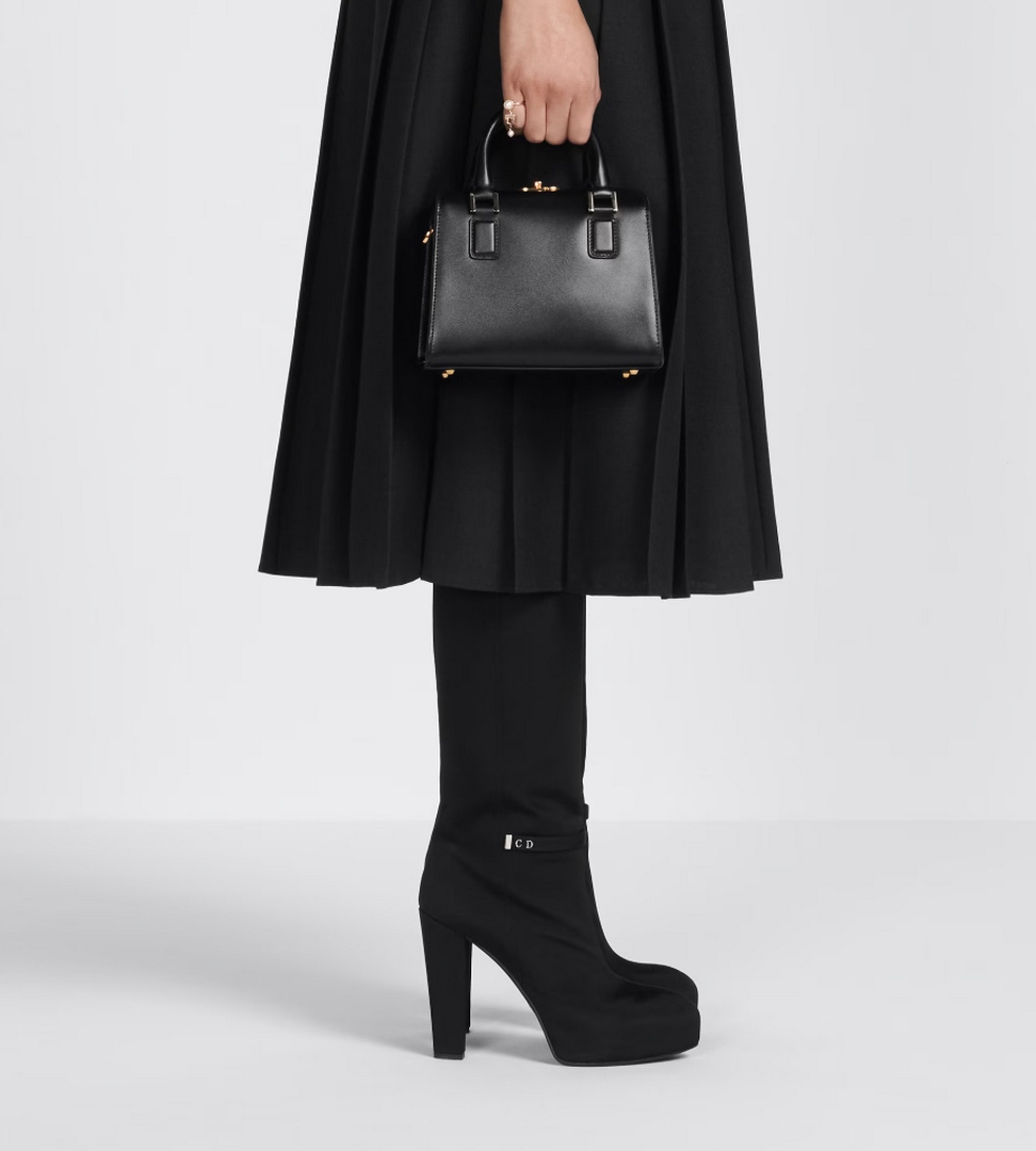 Dior M8671UBEQ_M900 Small boston bag black box calfskin - Default Title - View 3