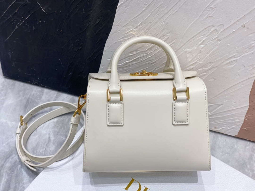 Dior M8671UBEQ_M900 Small Boston bag White box Calfskin