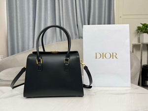 Dior M8675 Medium Boston bag Black box Calfskin - Default Title - View 1