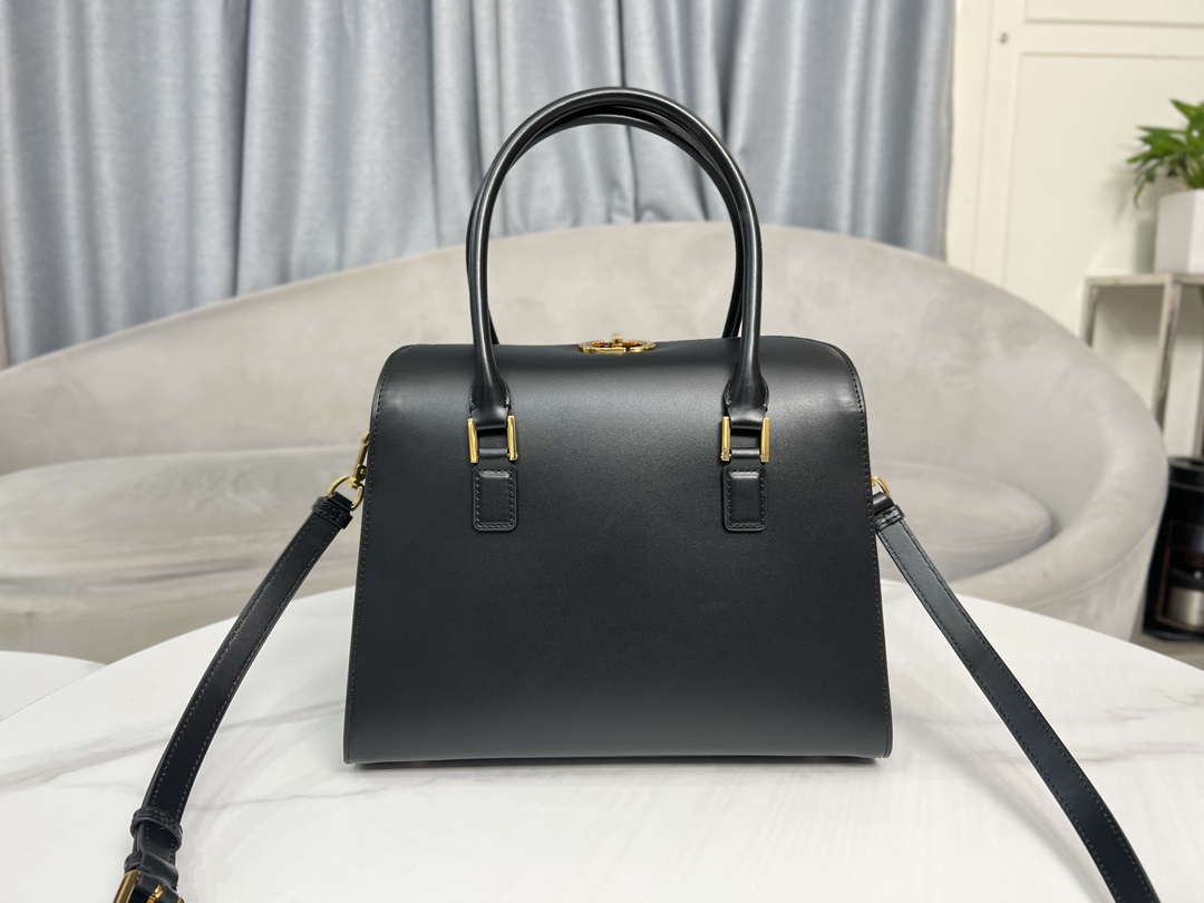 Dior M8675 Medium Boston bag Black box Calfskin - Default Title - View 3