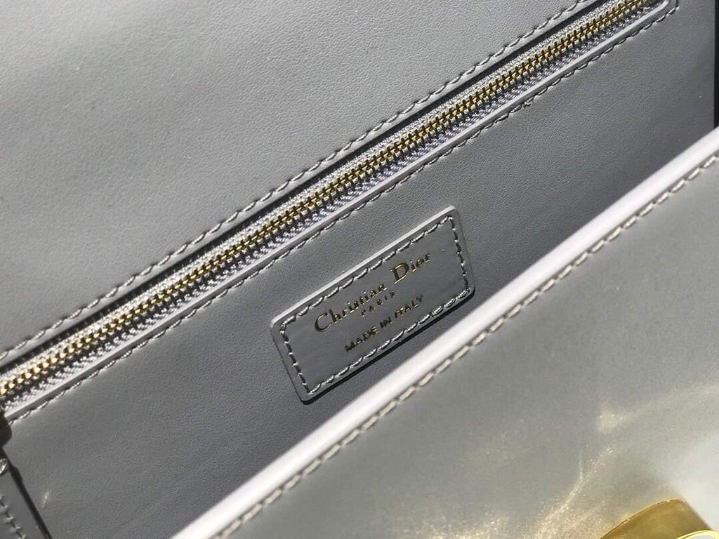 Dior M9204 Dior 30 Montaigne Box Bag Calfskin Light Blue - Voguebags