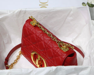 Dior M9241 Dior Small Dior Caro Bag Red - luxibagsmall