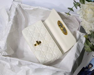 Dior M9241 Dior Small Dior Caro Bag White - luxibagsmall