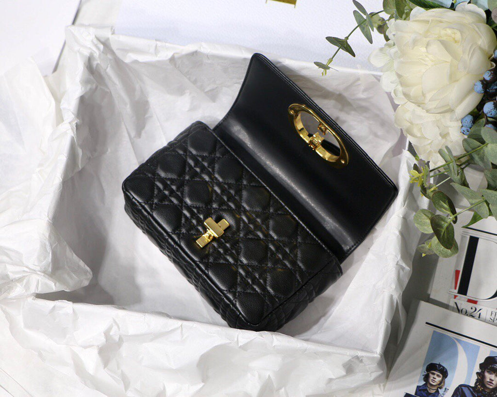Dior M9241 Dior Small Dior Caro Bag Black - luxibagsmall