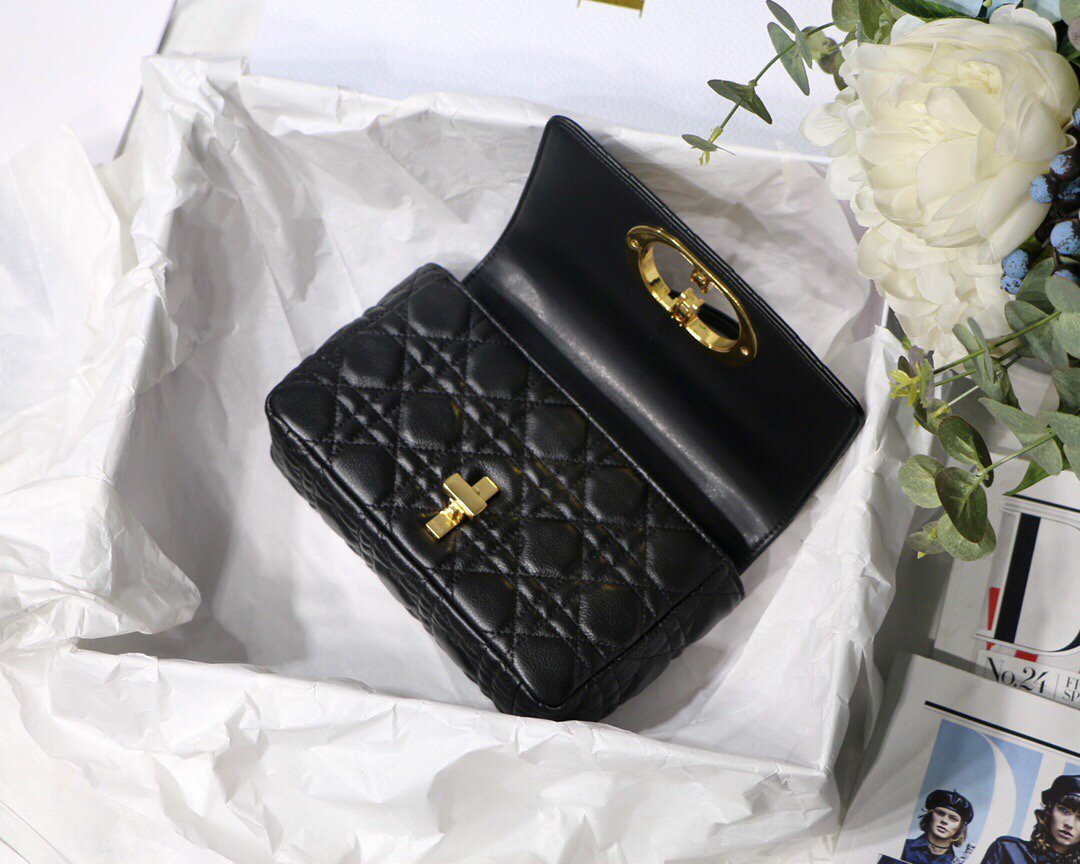 Dior M9241 Dior Small Dior Caro Bag Black - luxibagsmall