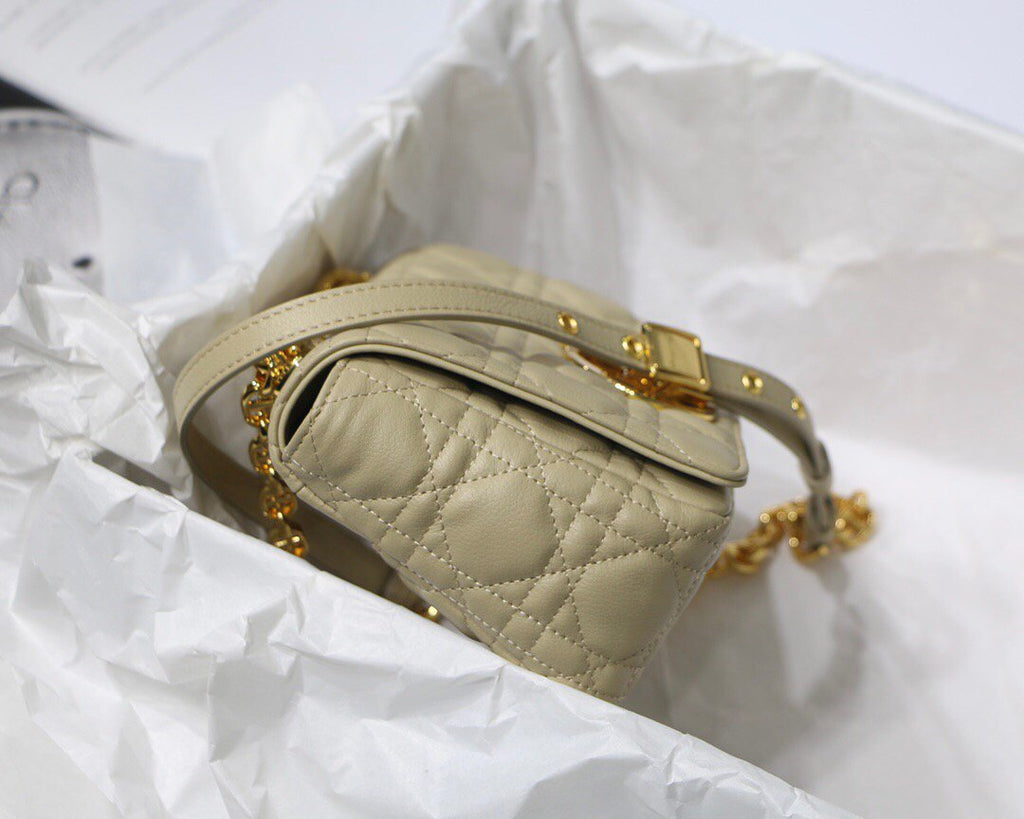 Dior M9241 Dior Small Dior Caro Bag Apricot - luxibagsmall