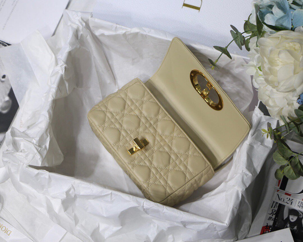 Dior M9241 Dior Small Dior Caro Bag Apricot - luxibagsmall