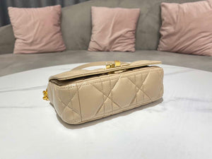 Dior M9241 Small Quilted Macrocannage Calfskin Yellow - Default Title - View 3