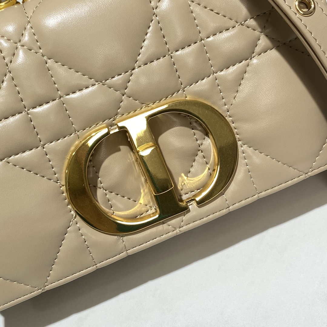 Dior M9241 Small Quilted Macrocannage Calfskin Yellow - Default Title - View 5