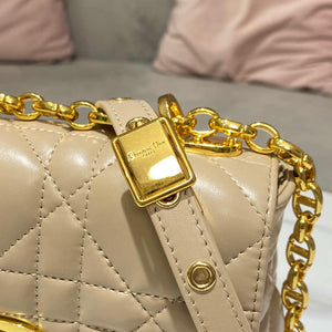 Dior M9241 Small Quilted Macrocannage Calfskin Yellow - Default Title - View 6