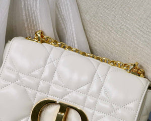 Dior M9241 Small Quilted Macrocannage Calfskin White - Default Title - View 3