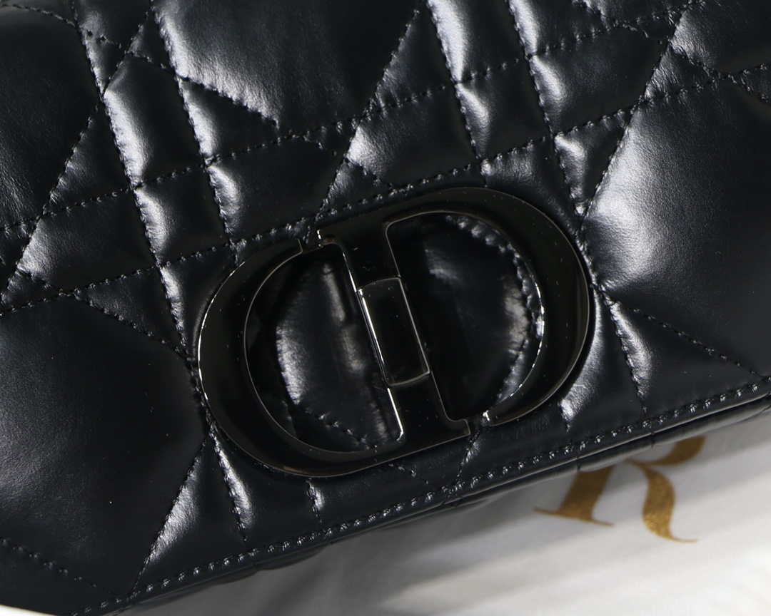Dior M9241 Small Quilted Macrocannage Calfskin Black - Default Title - View 3