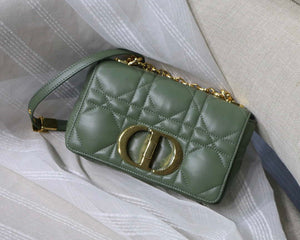 Dior M9241 Small Quilted Macrocannage Calfskin Green - Default Title - View 1