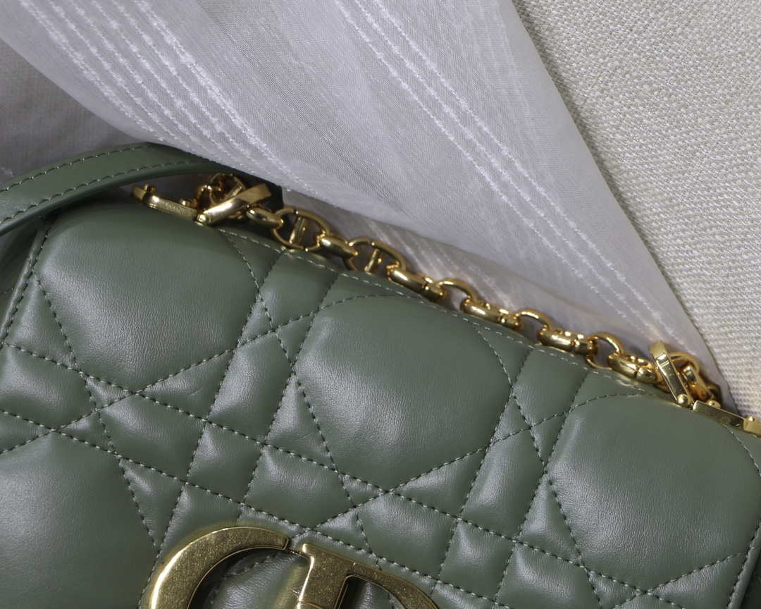 Dior M9241 Small Quilted Macrocannage Calfskin Green - Default Title - View 3