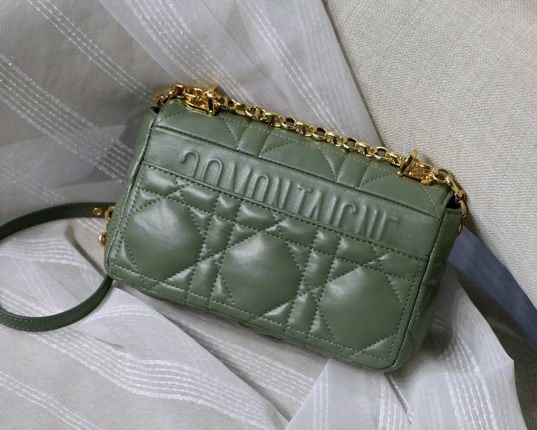 Dior M9241 Small Quilted Macrocannage Calfskin Green - Default Title - View 5
