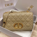 Dior Medium Caro Bag Calfskin M9242 Apricot - Default Title - View 1