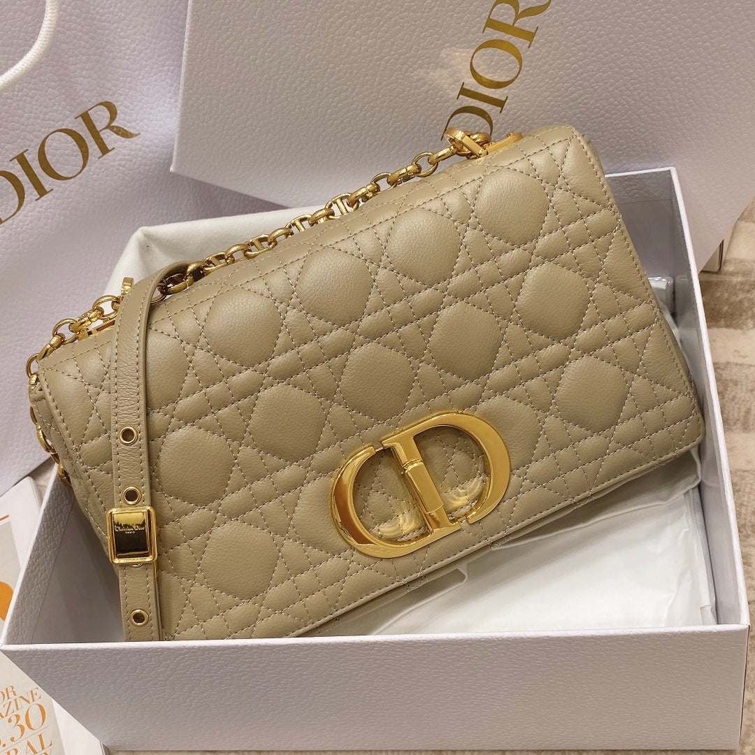 Dior Medium Caro Bag Calfskin M9242 Apricot - Default Title - View 2