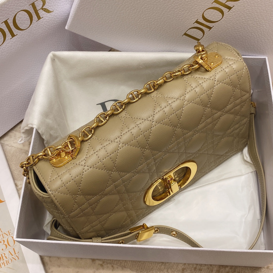 Dior Medium Caro Bag Calfskin M9242 Apricot - Default Title - View 4