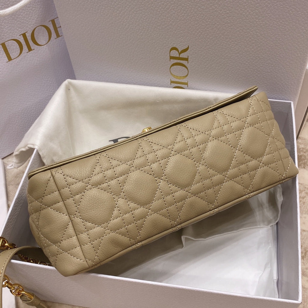 Dior Medium Caro Bag Calfskin M9242 Apricot