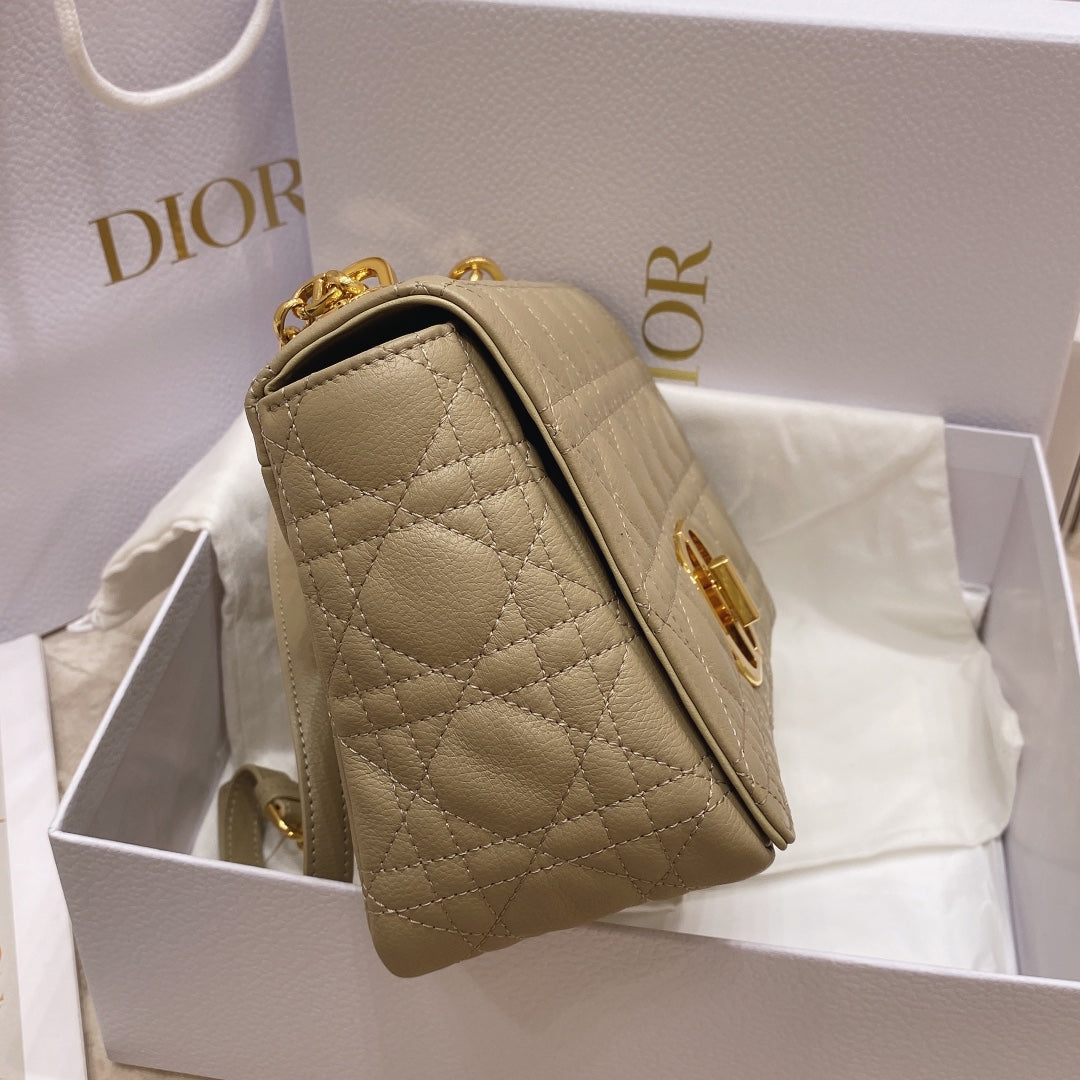 Dior Medium Caro Bag Calfskin M9242 Apricot - Default Title - View 6