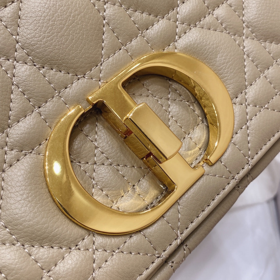 Dior Medium Caro Bag Calfskin M9242 Apricot - Default Title - View 7