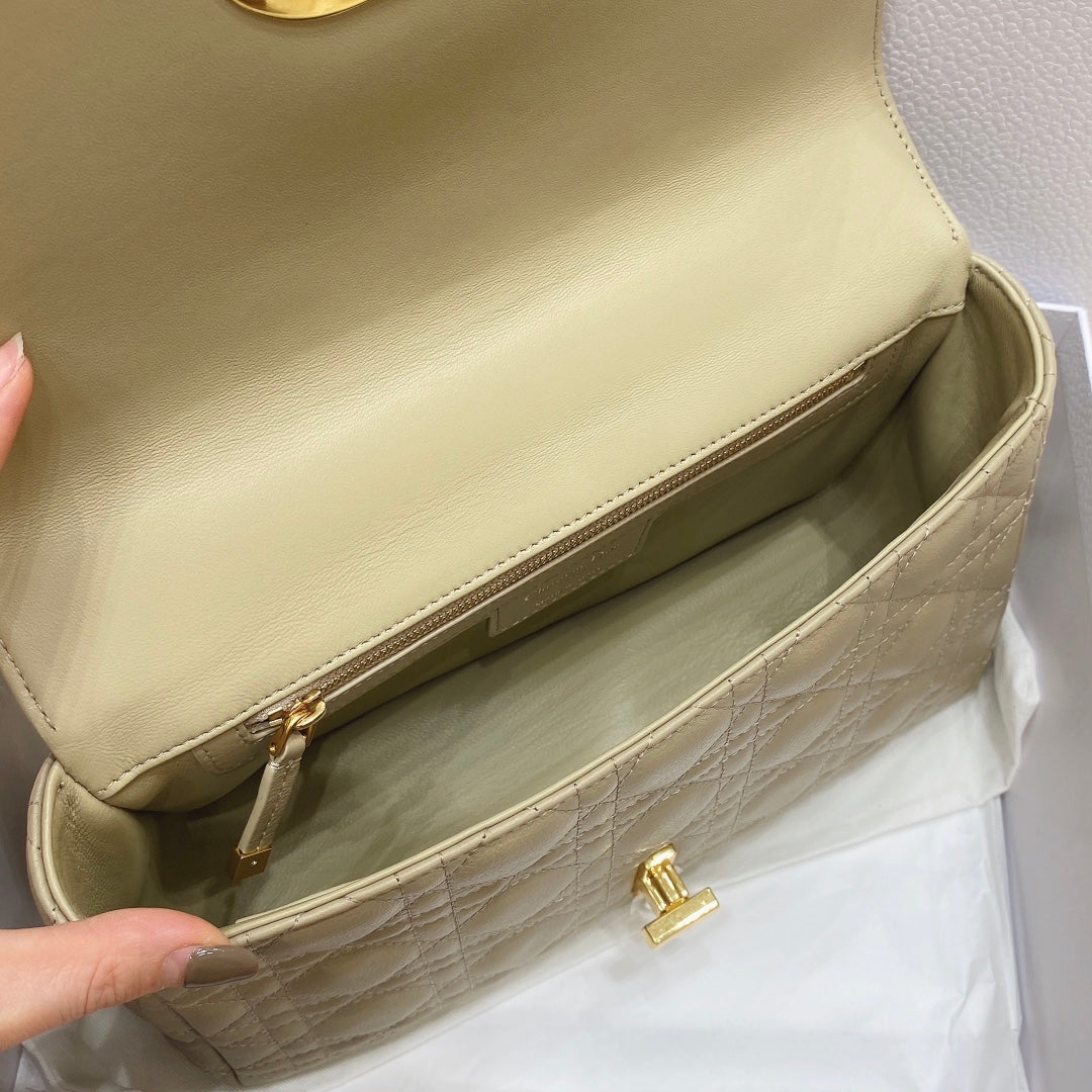 Dior Medium Caro Bag Calfskin M9242 Apricot - Default Title - View 8