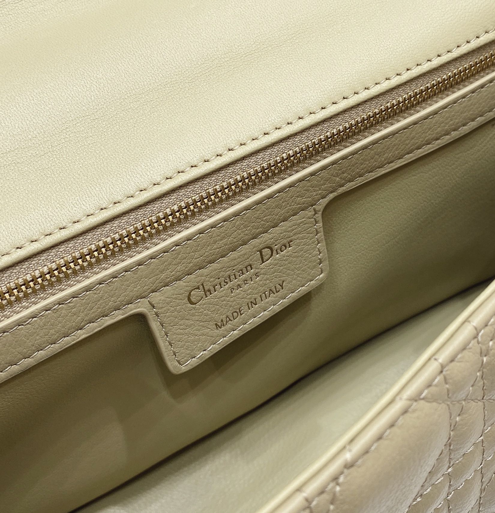 Dior Medium Caro Bag Calfskin M9242 Apricot - Default Title - View 9