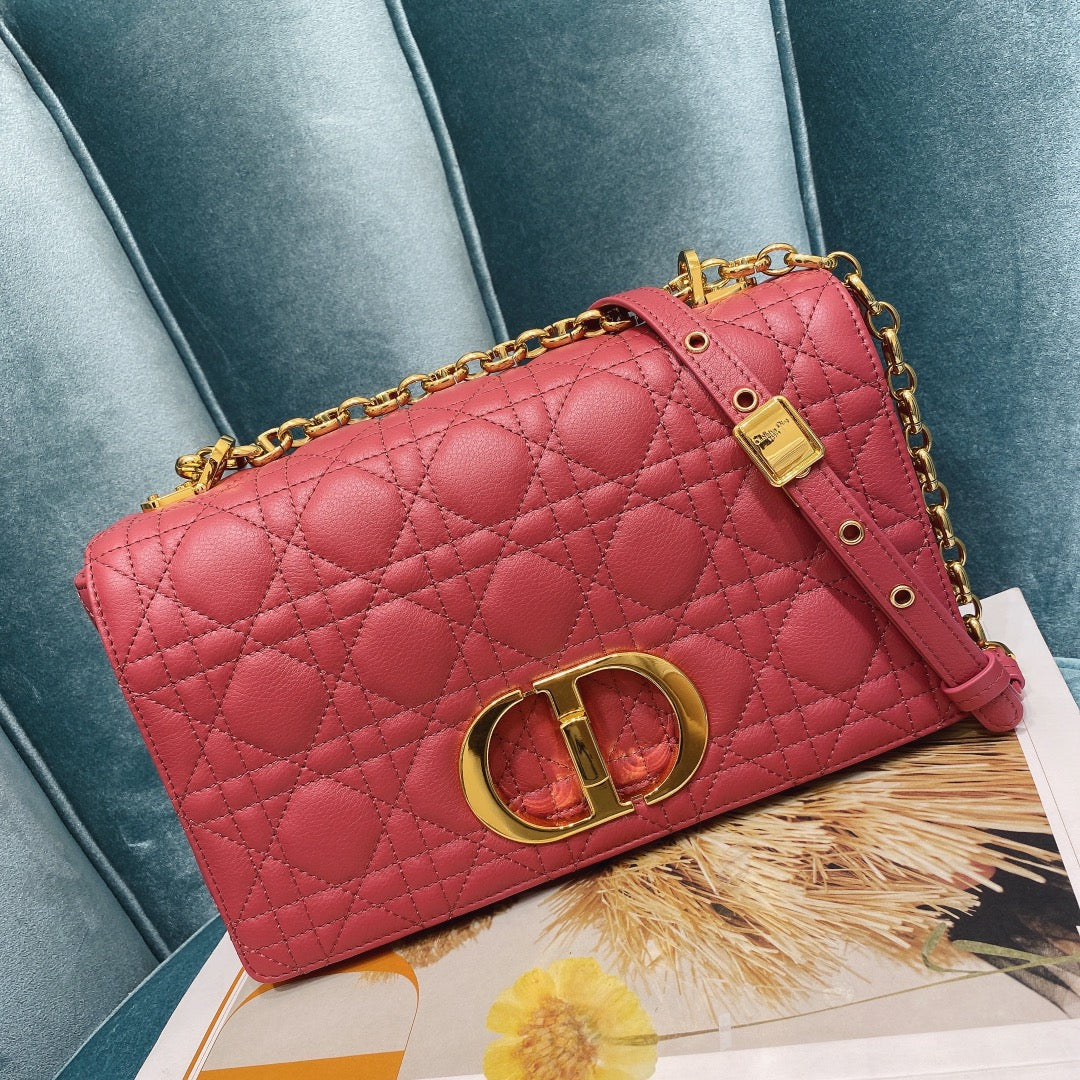 Dior Medium Caro Bag Calfskin M9242 Red - Default Title - View 2