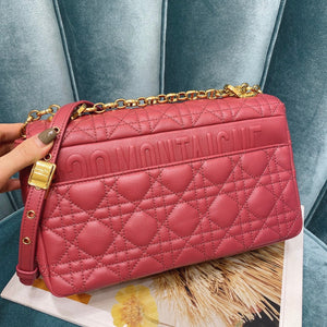 Dior Medium Caro Bag Calfskin M9242 Red - Default Title - View 3