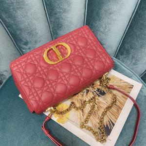 Dior Medium Caro Bag Calfskin M9242 Red - Default Title - View 5