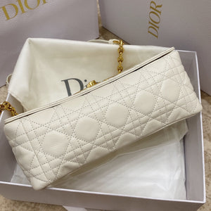 Dior Medium Caro Bag Calfskin M9242 White - Default Title - View 6