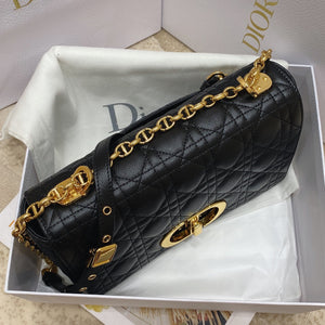 Dior Medium Caro Bag Calfskin M9242 Black - Default Title - View 4